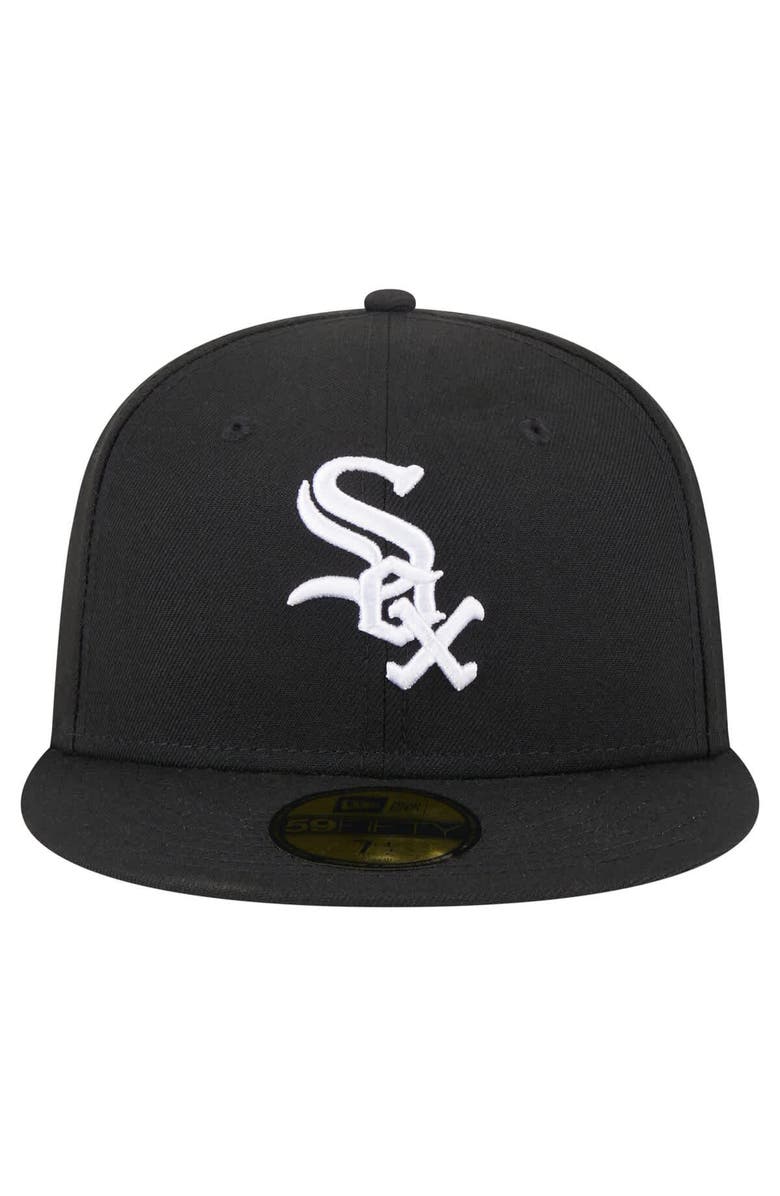 New Era Men's New Era  Black Chicago White Sox 125th Anniversary 59FIFTY Fitted Hat, Alternate, color, Black