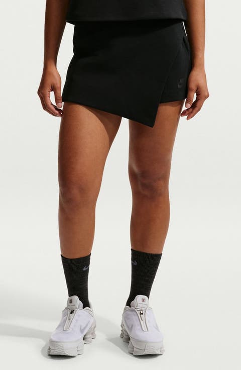Cotton Blend Tech Fleece Skort
