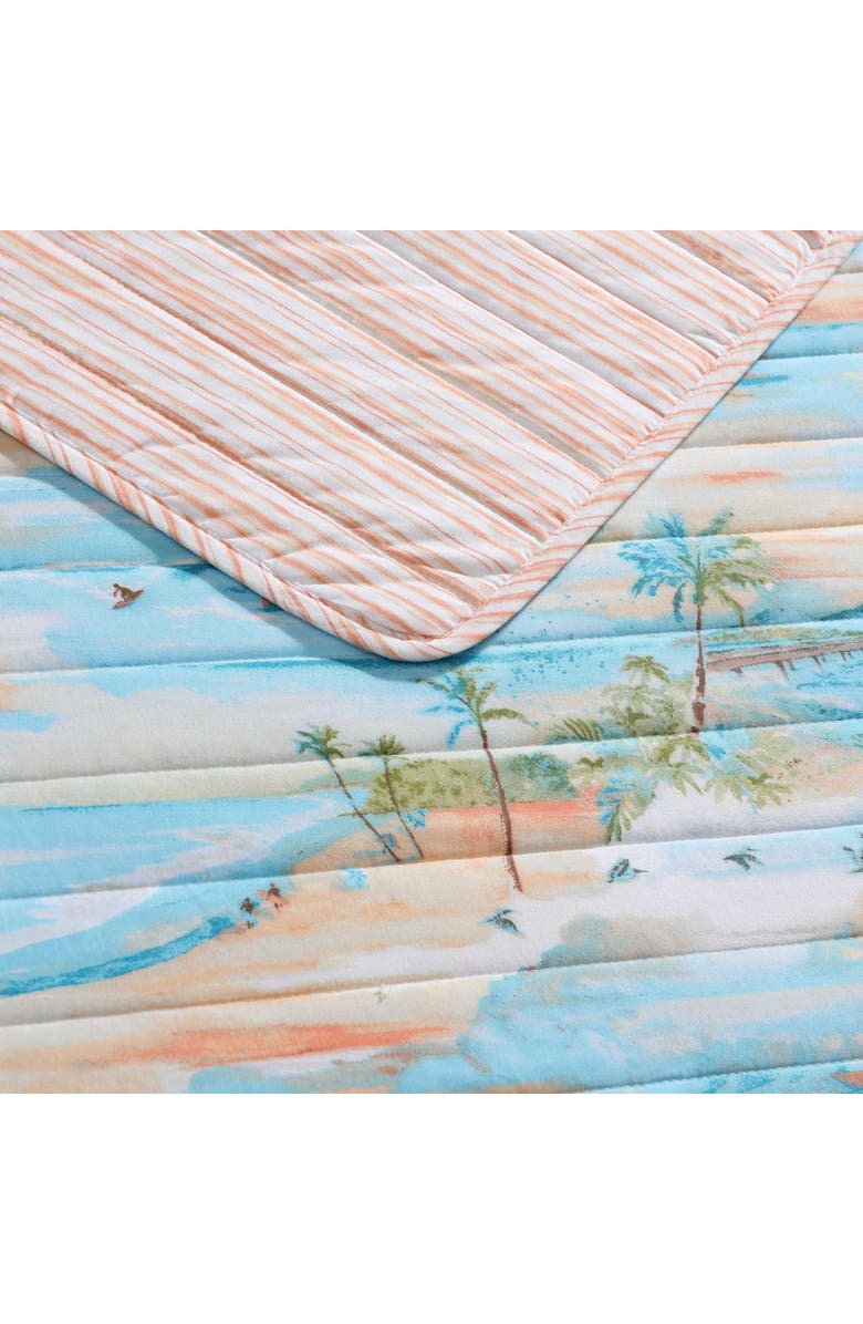 Tommy Bahama Bon Voyage Quilt & Pillow Sham Set, Alternate, color, Blue