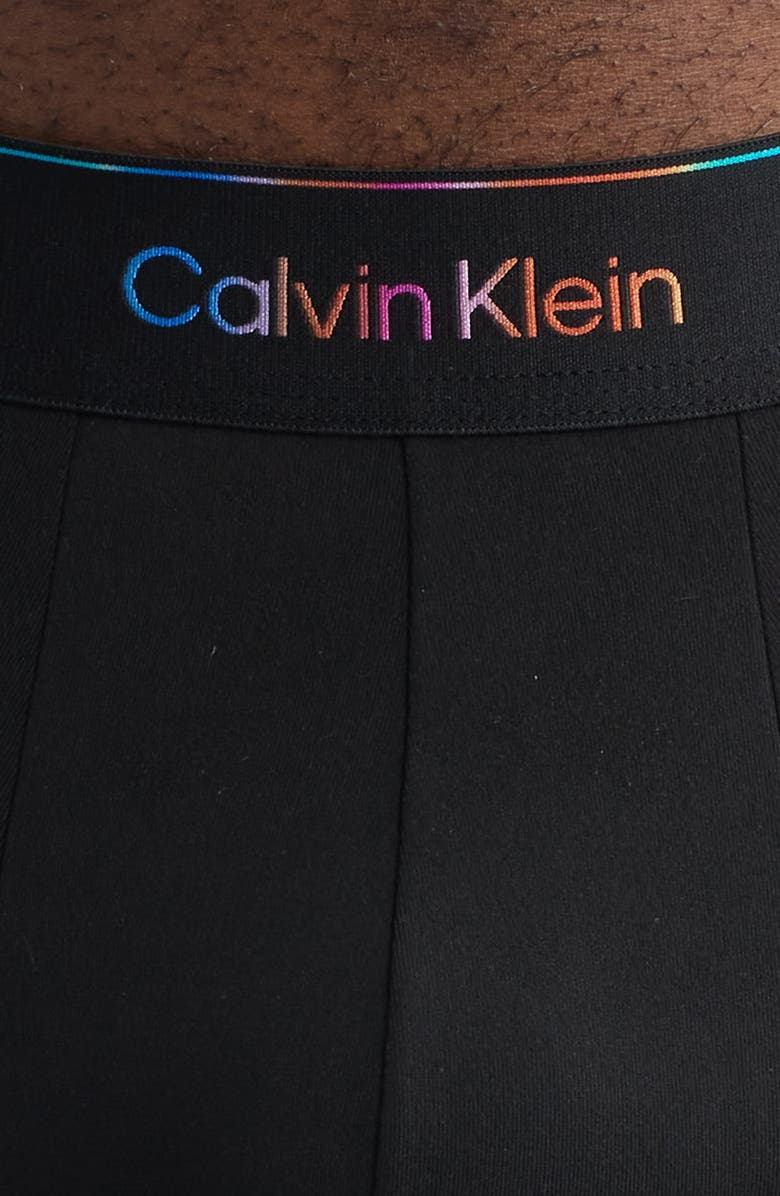 Calvin Klein Pride Performance Microfiber Boxer Briefs, Alternate, color, Ub1 Black