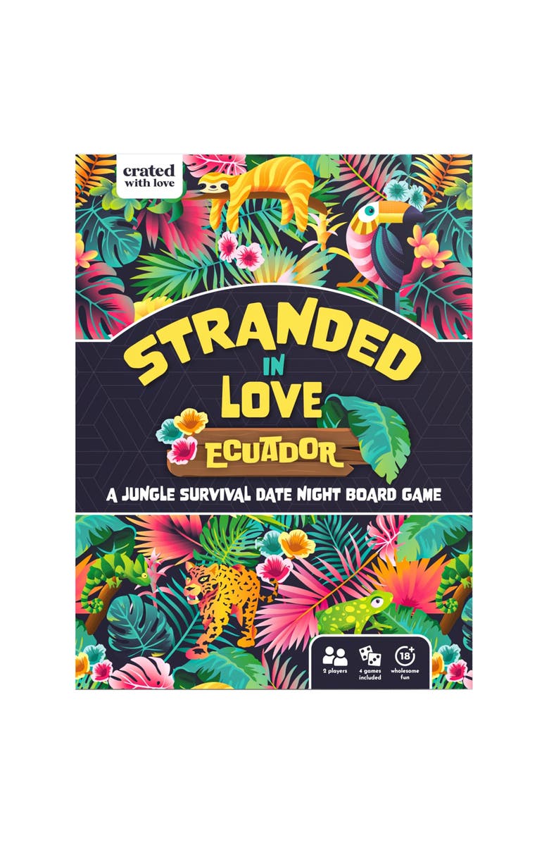 Crated with Love Stranded In Love, Ecuador A Jungle Themed Survival Date Night Board Game, Main, color, Multicolored