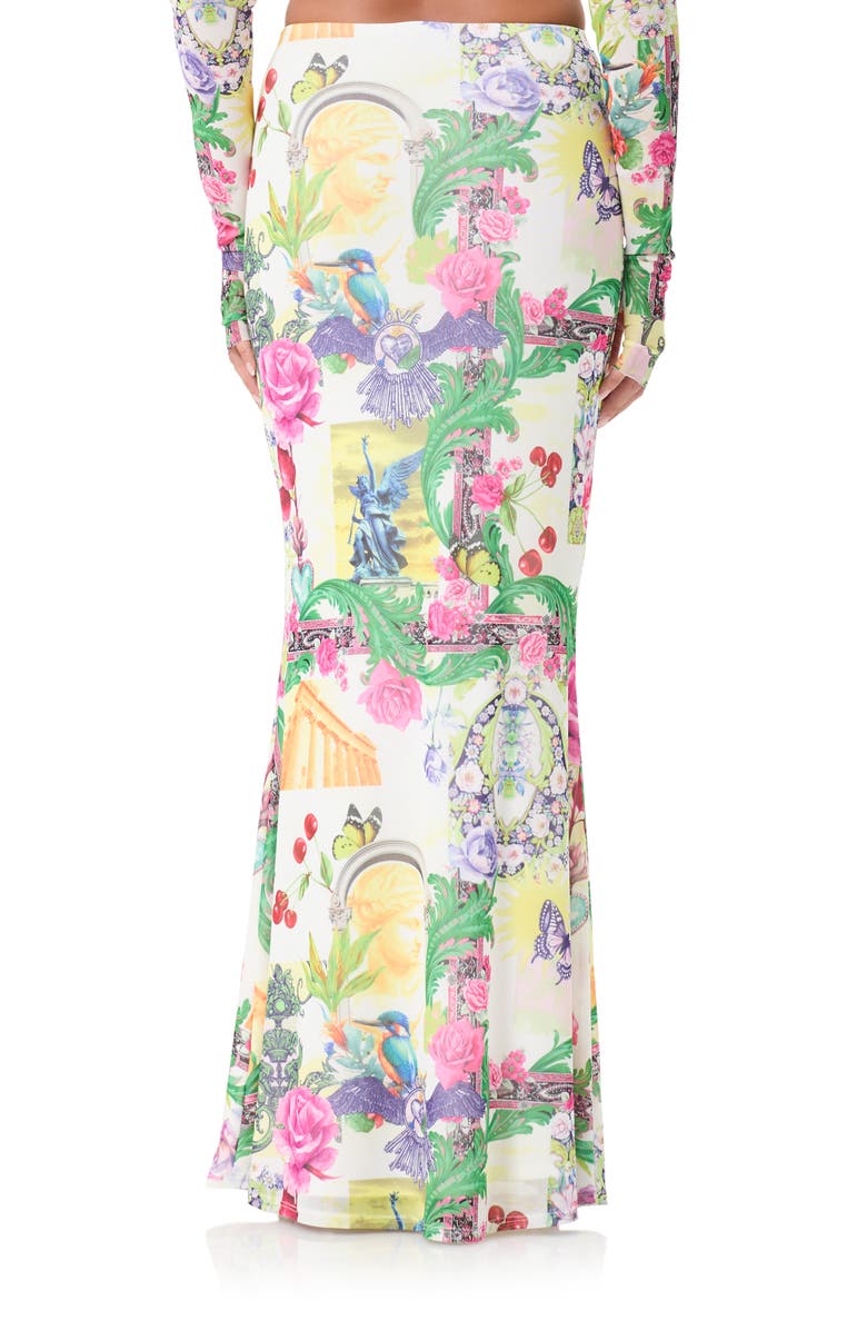 AFRM Tegan Print Maxi Skirt, Alternate, color,
