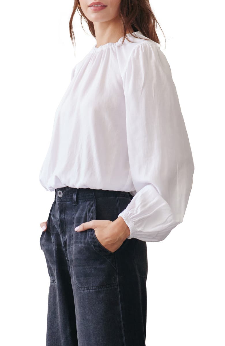 Bella Dahl Shirred Neck Top, Alternate, color,