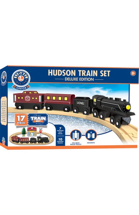 Hudson Train 17-Piece Toy Train Set