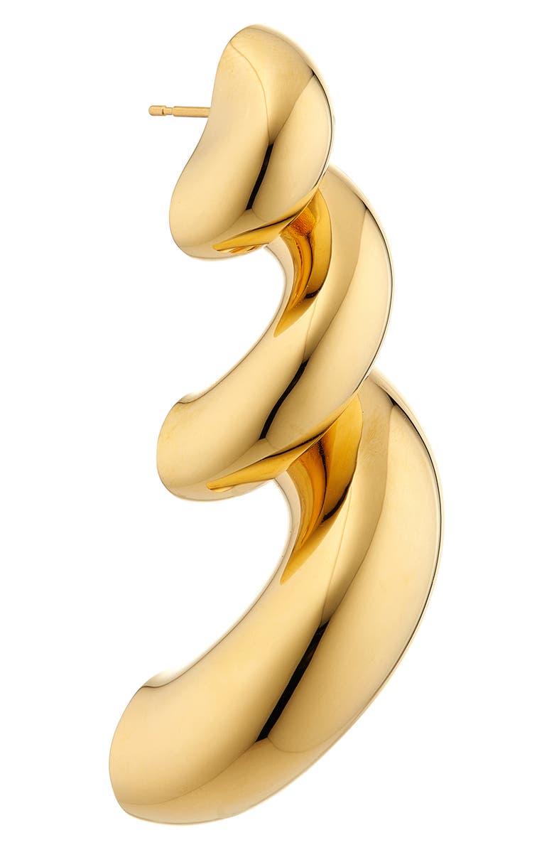 Alaïa Torsion Drop Earrings, Alternate, color, Or