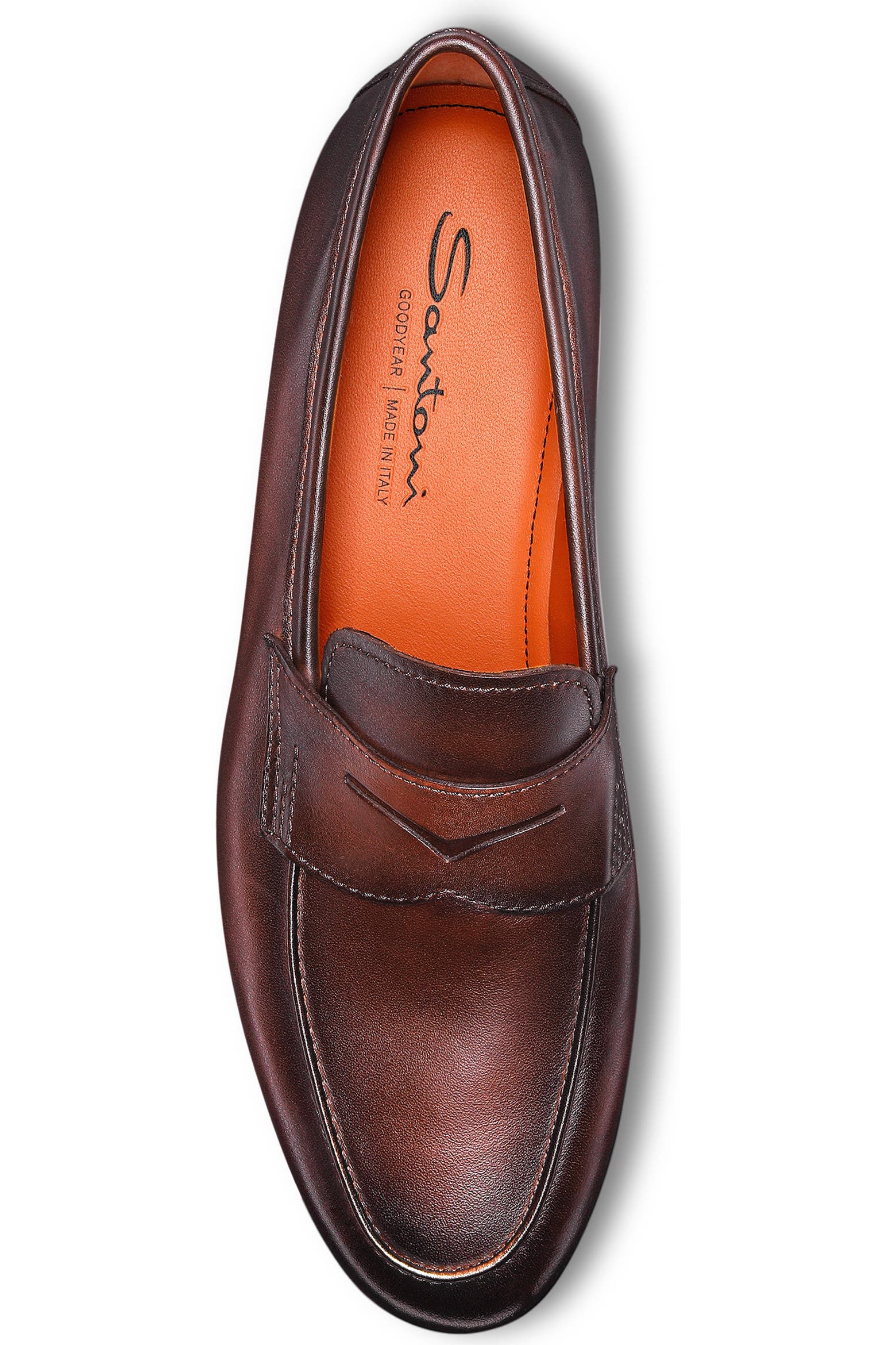 Burnish Color Code Santoni Carlos Penny Loafer (Men) | Nordstrom