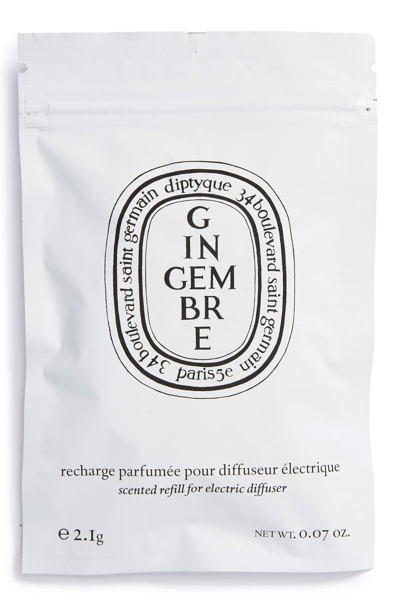 Diptyque Gingembre (Ginger) Fragrance Home, Wall & Car Diffuser Refill Insert, Alternate, color,