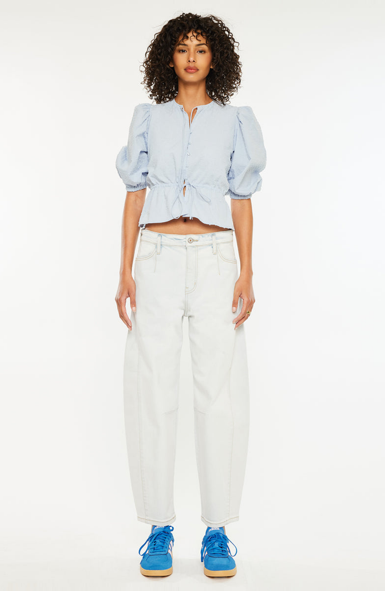 KanCan Yolanda Low Slung Horseshoe Jeans, Main, color, Light Wash