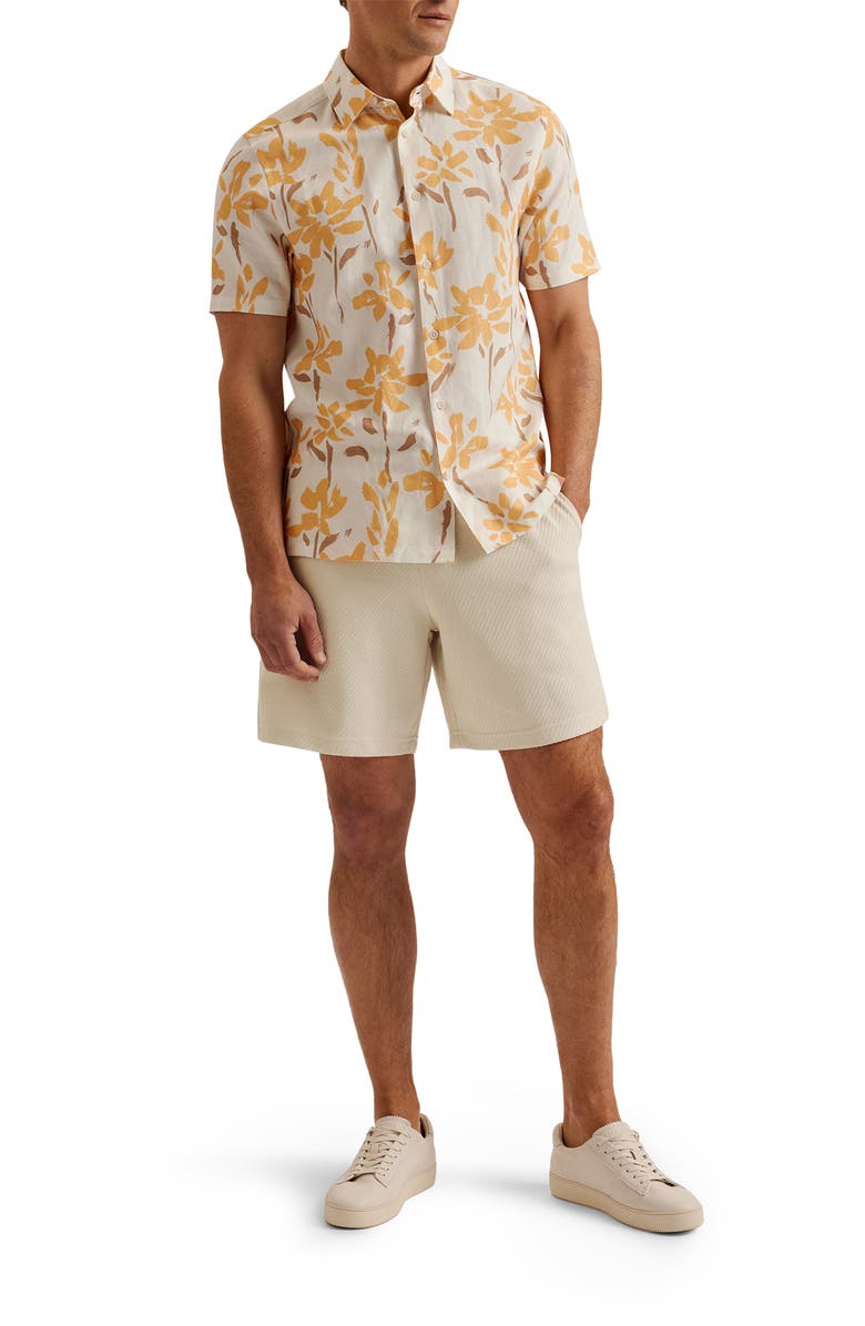 Ted Baker London Pensho Textured Shorts, Alternate, color, 