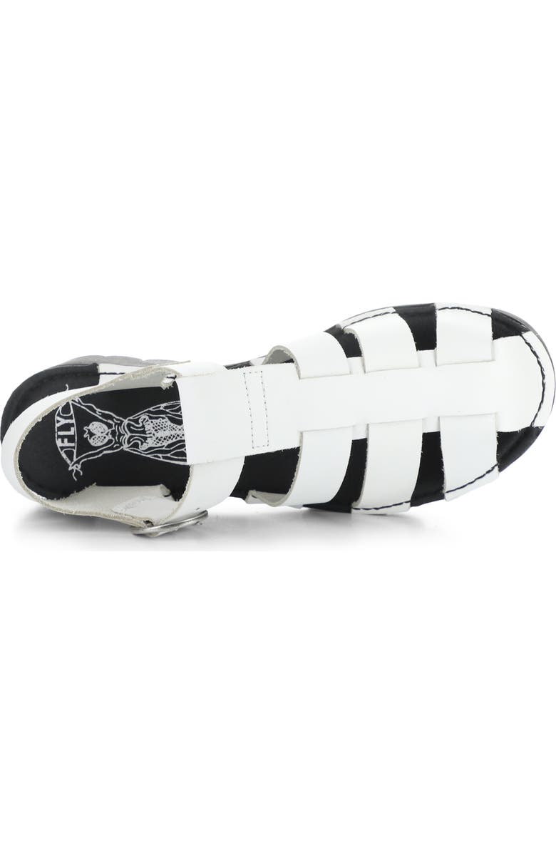 Fly London Emme Platform Fisherman Sandal, Alternate, color, 009 Off White Bridle