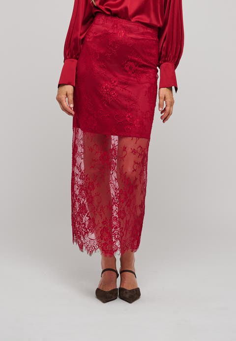 High Waist Midi Skirt