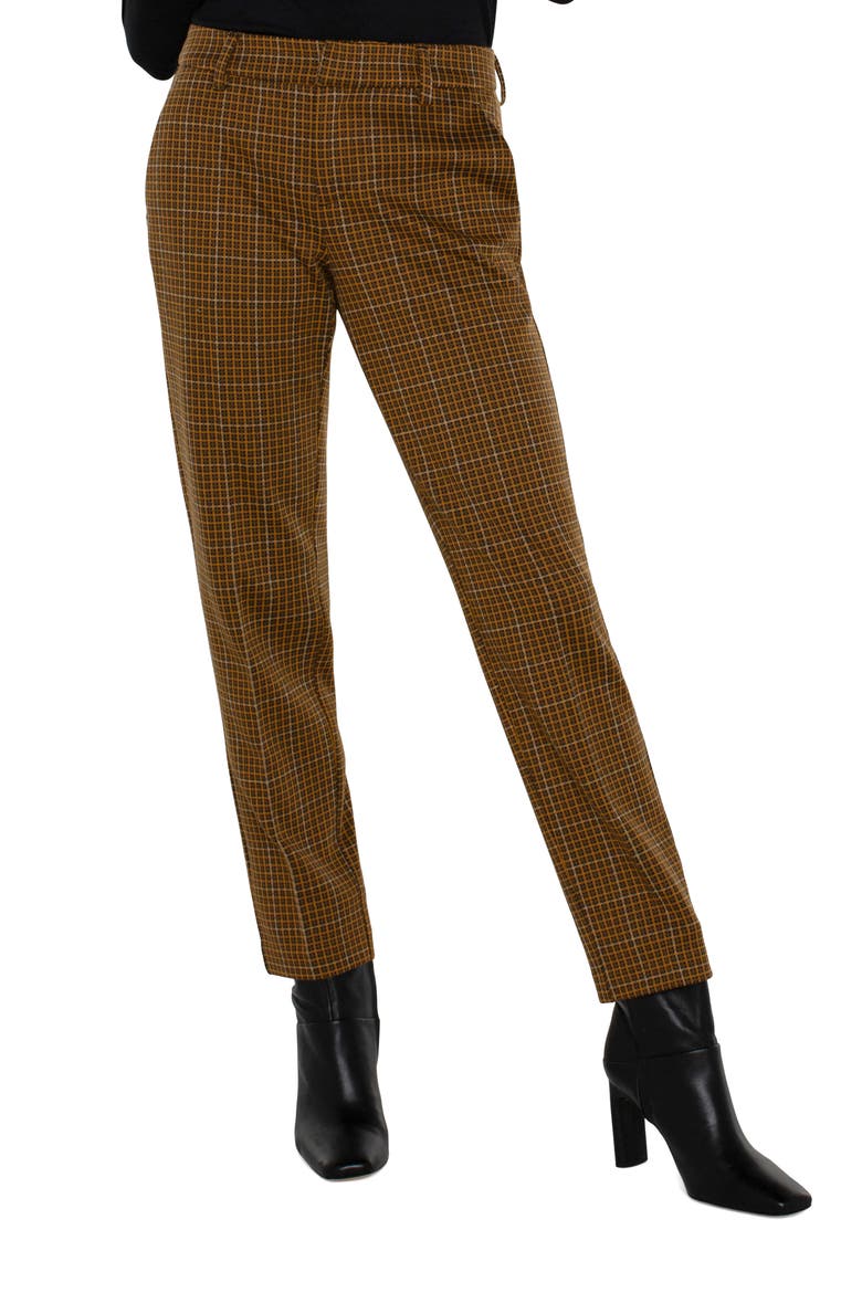 Kelsey Check Pants, Main, color, BLACK/ TAN CHECKERED