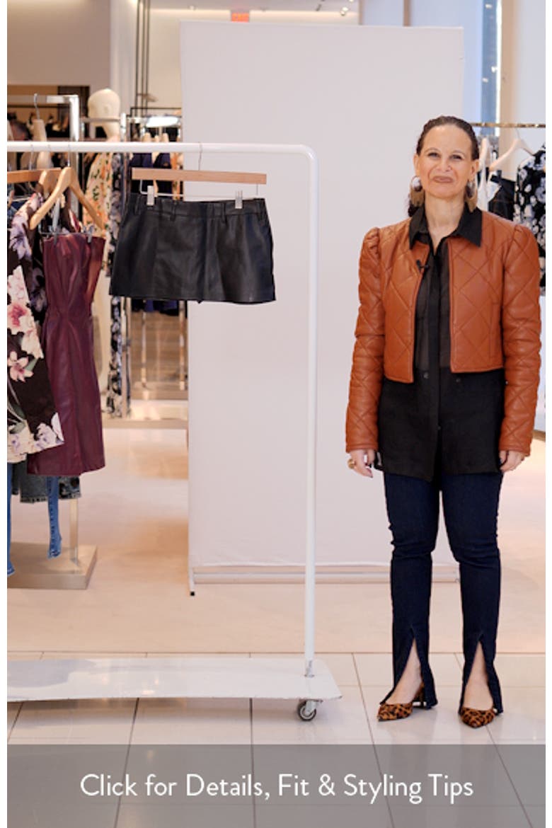 Crawford Faux Leather Miniskort video