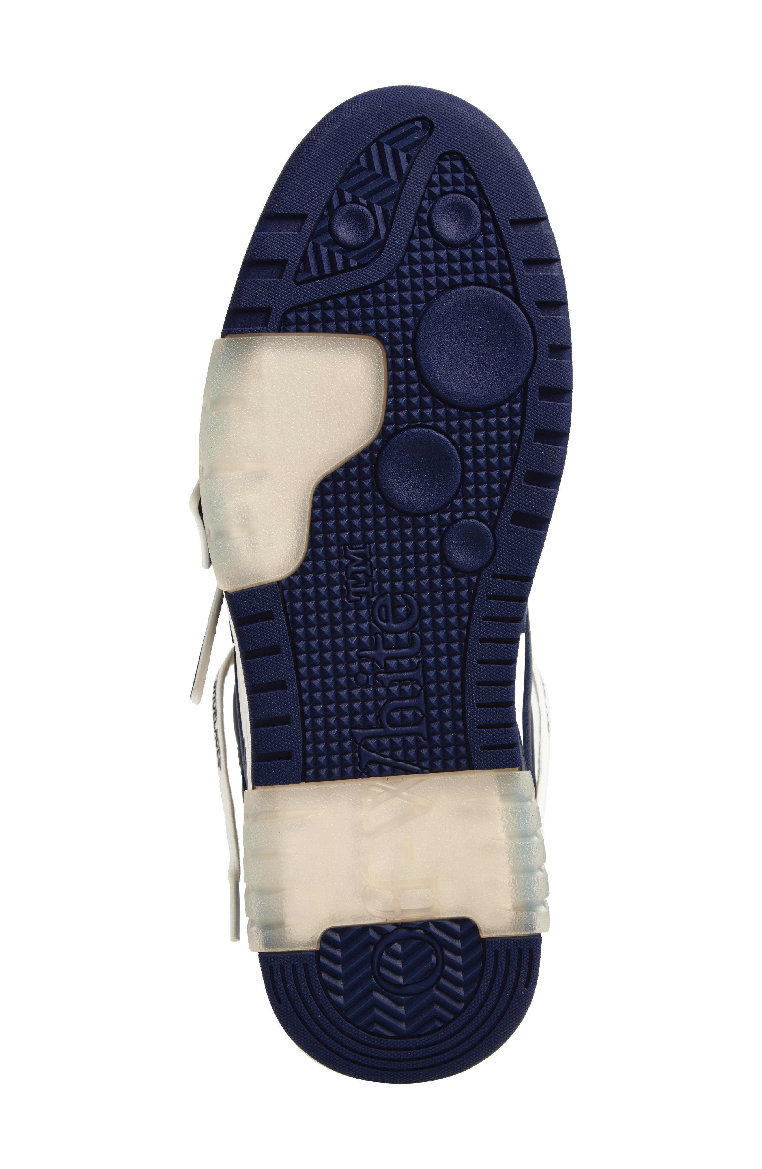 Off-White Out of Office Low Top Sneaker, Alternate, color, Off White - Petrol Blue