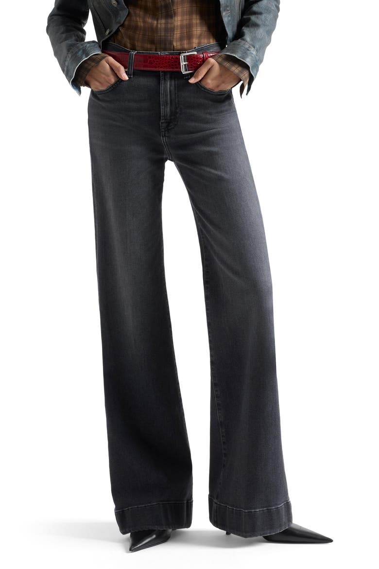 Modern Dojo High Waist Flare Jeans, Main, color, INKSTORM
