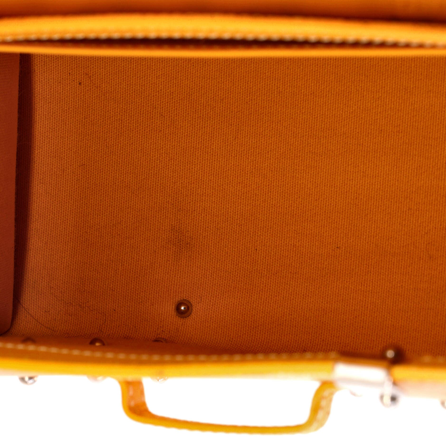 Structured Saigon Top Handle Bag Coated Canvas with Leather Mini, Alternate, color, Yellow