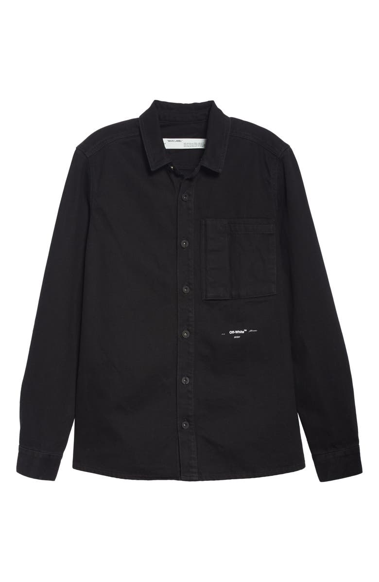 Off-White Denim Shirt, Alternate, color, 