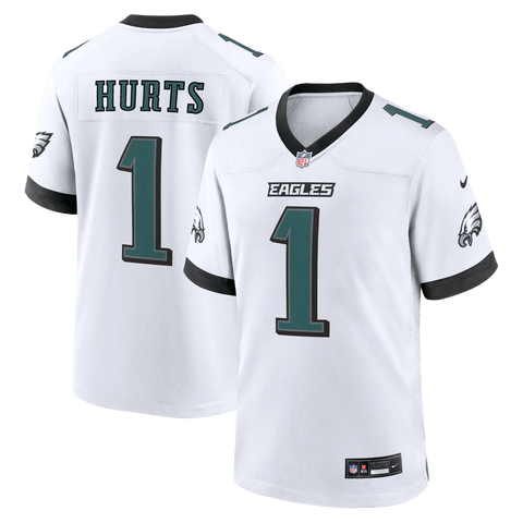 Men's Nike Jalen Hurts  White Philadelphia Eagles Game Jersey
