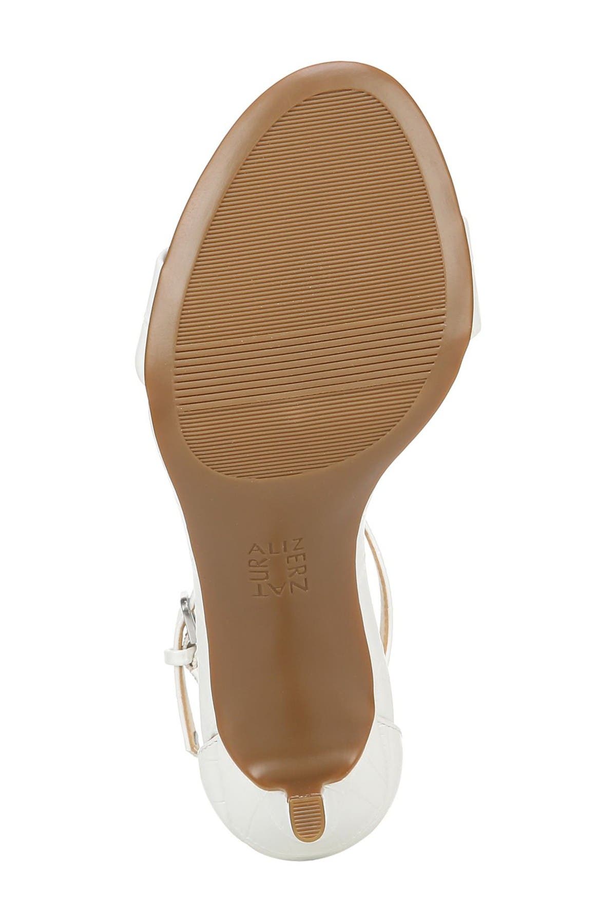 Naturalizer Leah Croc Embossed Ankle Strap Sandal, Alternate, color, 