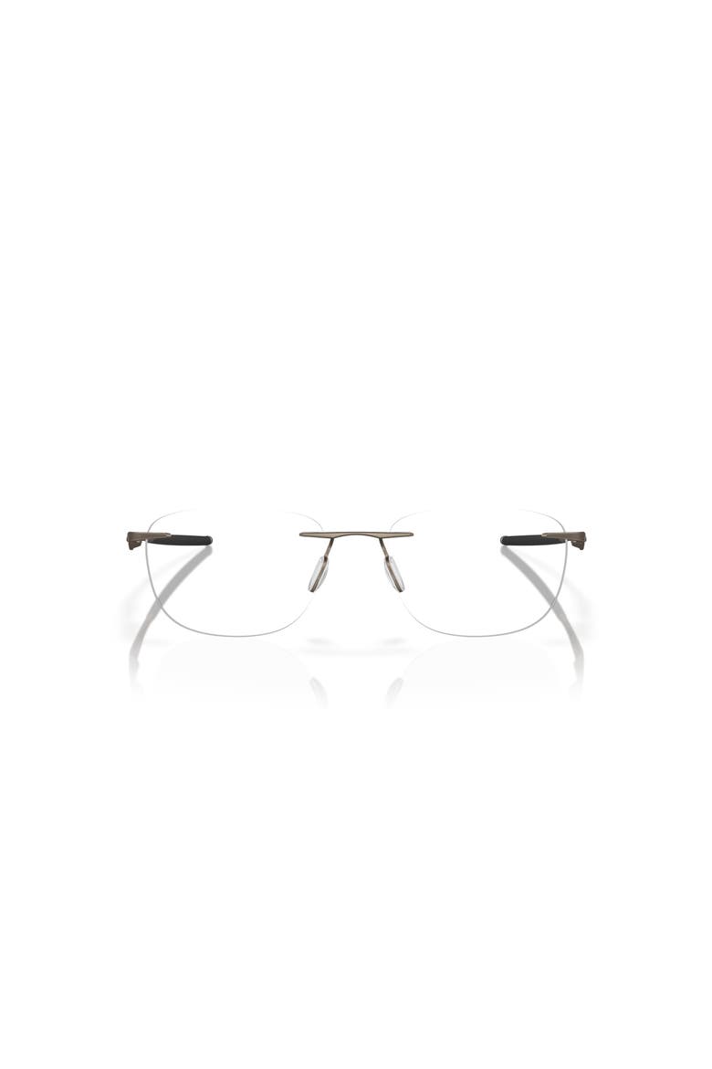 53mm Rectangle optical glasses, Alternate, color, Brown