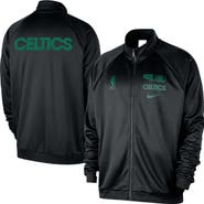 Nike Men's Nike Black Boston Celtics Courtside Pique Club Full-Zip Track Jacket