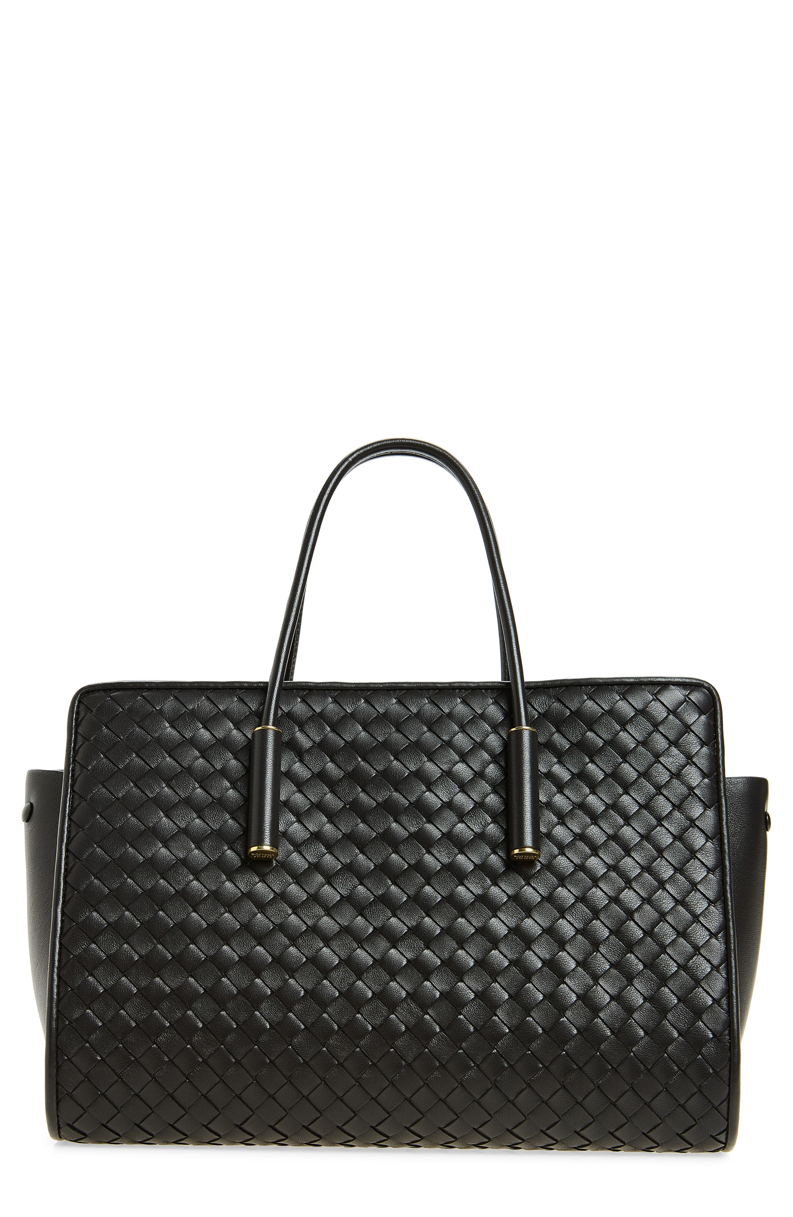 Bottega Veneta Small Barbara Intrecciato Leather Tote, Main, color, 2094 Espresso-Brass V