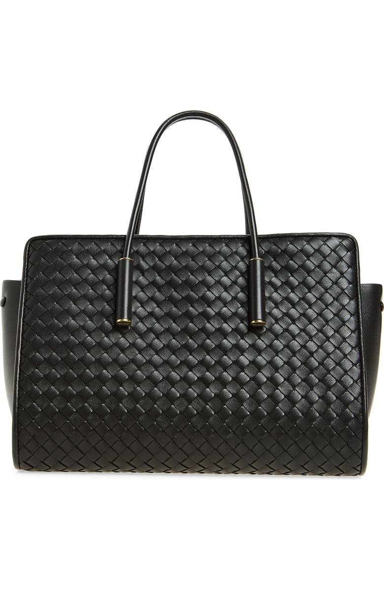 Bottega Veneta Small Barbara Intrecciato Leather Tote, Main, color, 2094 Espresso-Brass V