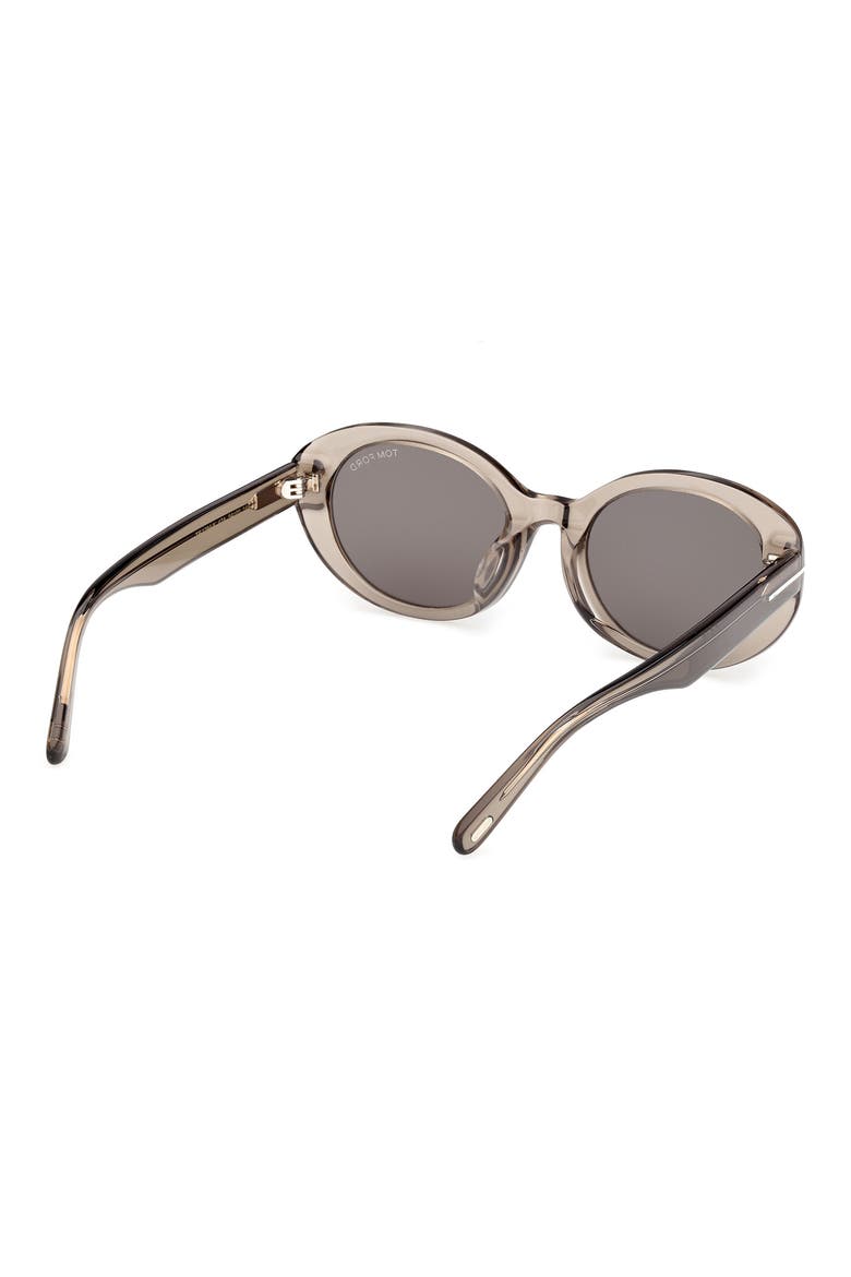 Jasmin 54mm Oval Sunglasses, Alternate, color, LIGHT BROWN/ SMOKE