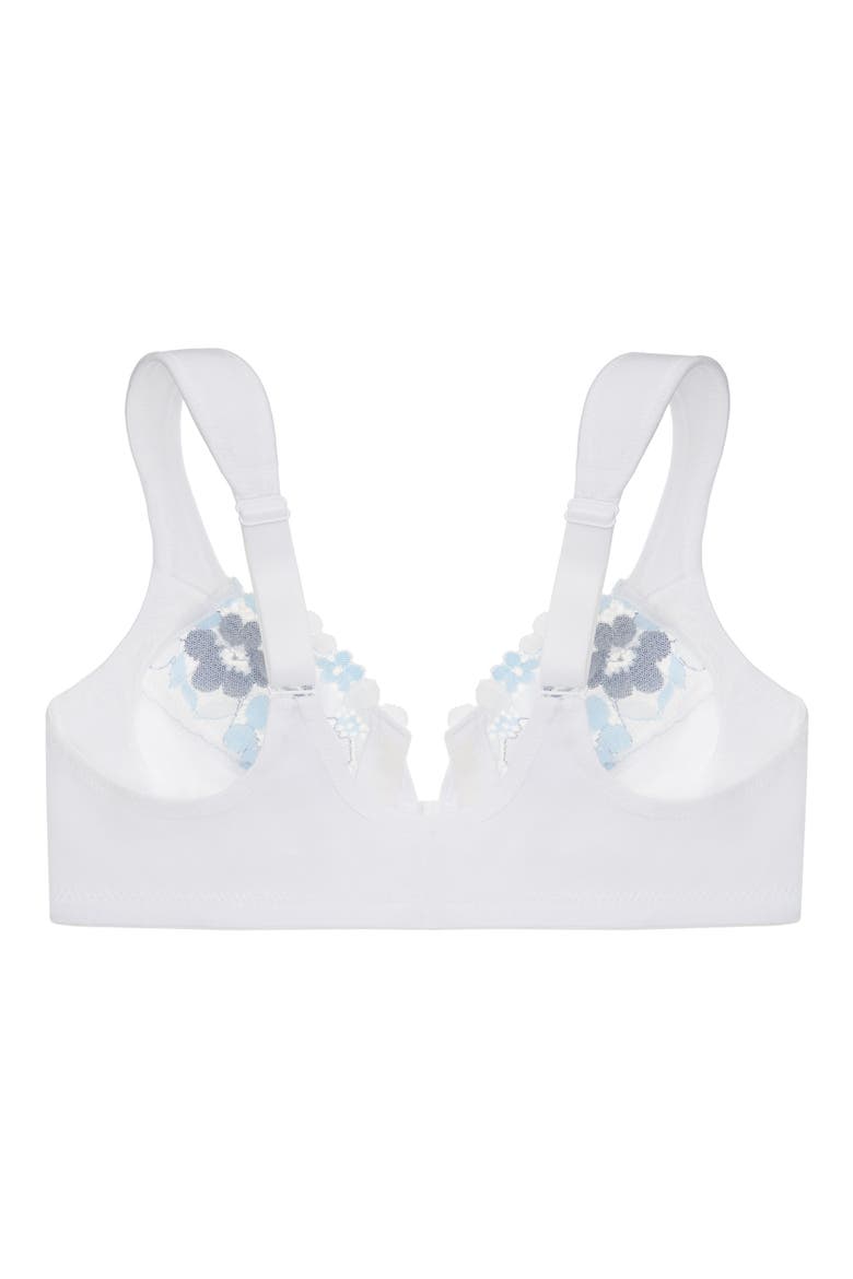 Front Clasp Underwire Bra, Alternate, color, WHITE