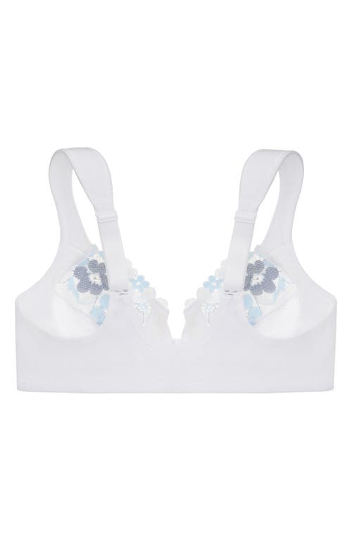 Glamorise Plus Size Front-closure Cotton Wonder Underwire Bra #1241 In White