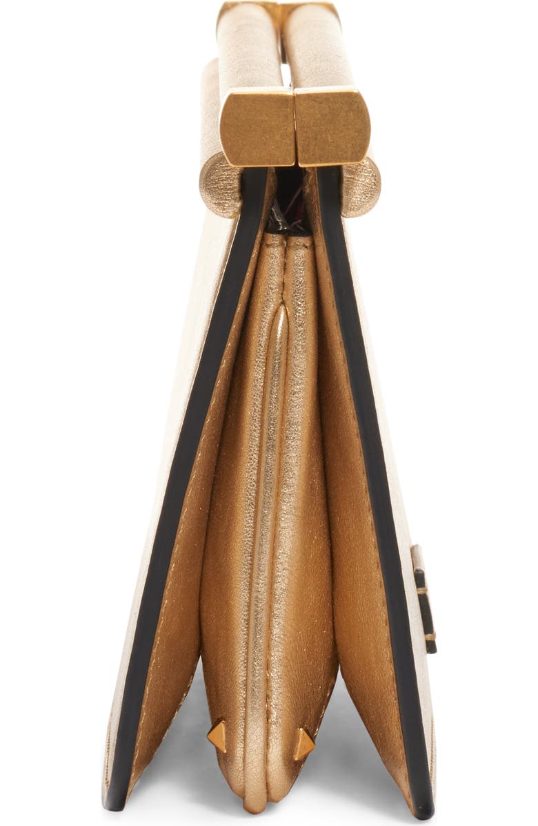 Valentino Garavani Small Carry Secrets Leather Clutch, Alternate, color,