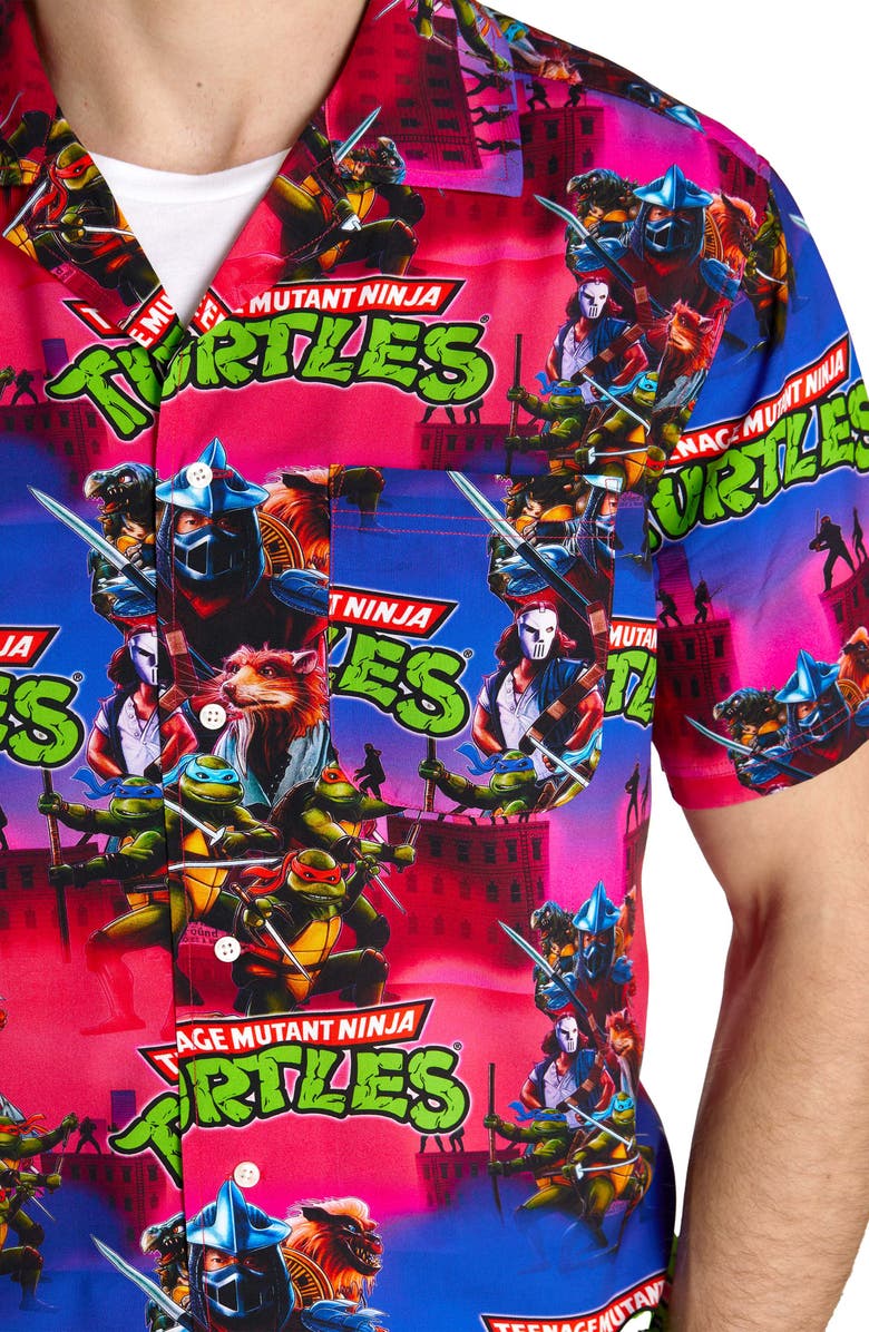 OppoSuits Teenage Mutant Ninja Turtles Camp Shirt, Alternate, color, Miscellaneous