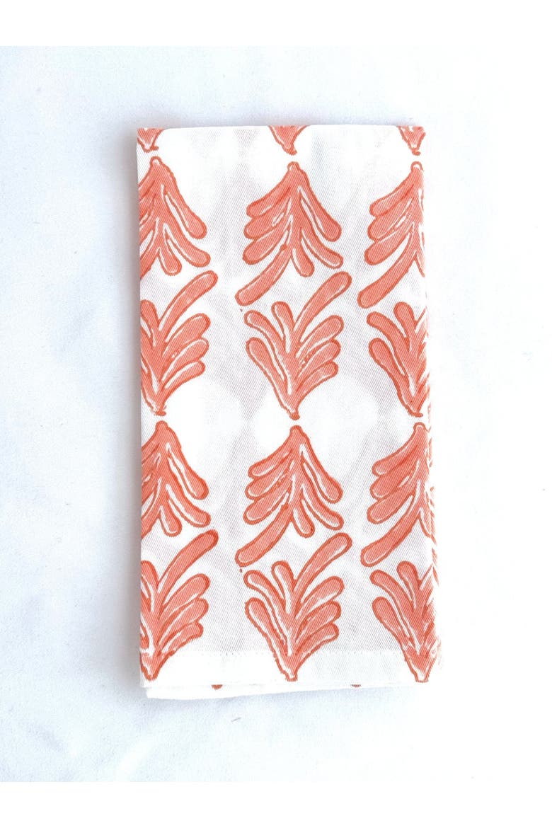 Palmetto Napkins - Set of 4, Alternate, color, Orange & Melon