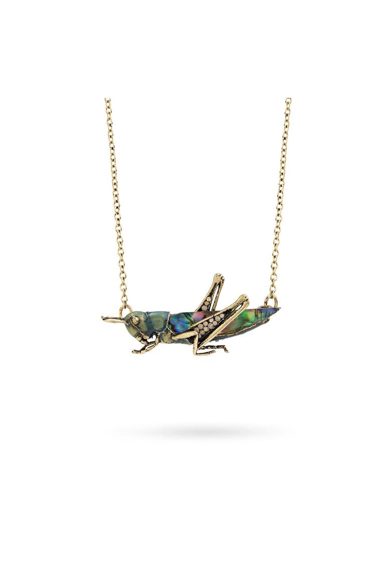 Grass Hopper Necklace, Main, color, Grass Hopper