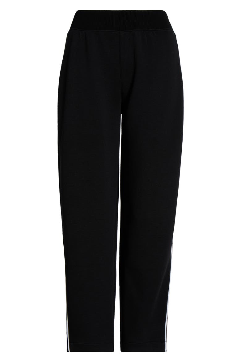 AirEssentials Piqué Carrot Leg Ankle Pants, Alternate, color, VERY BLACK