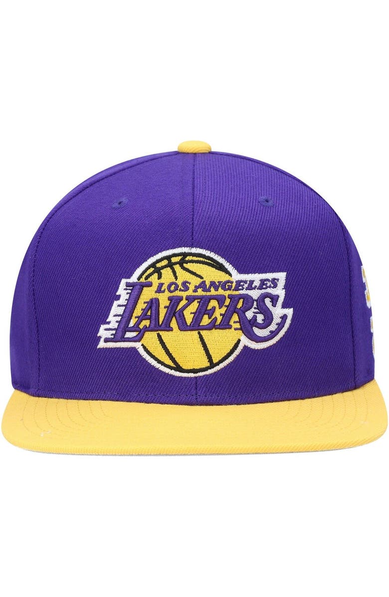 Mitchell & Ness Men's Mitchell & Ness Purple Los Angeles Lakers Area Code Snapback Hat, Alternate, color, Purple