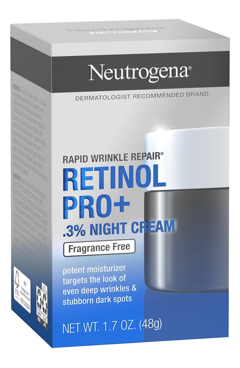 NEUTROGENA Rapid Wrinkle Repair Retinol Pro+ 0.3% Night Cream, Alternate, color, 