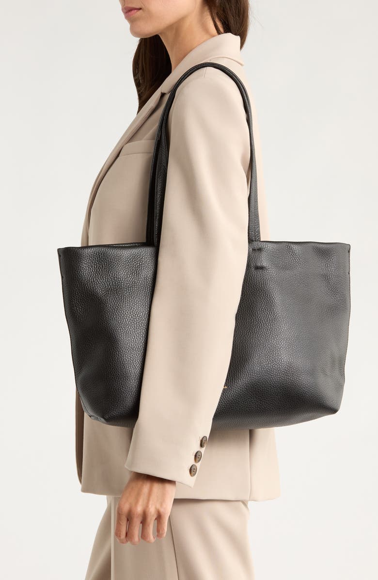 Cuyana Small Easy Leather Tote, Alternate, color,