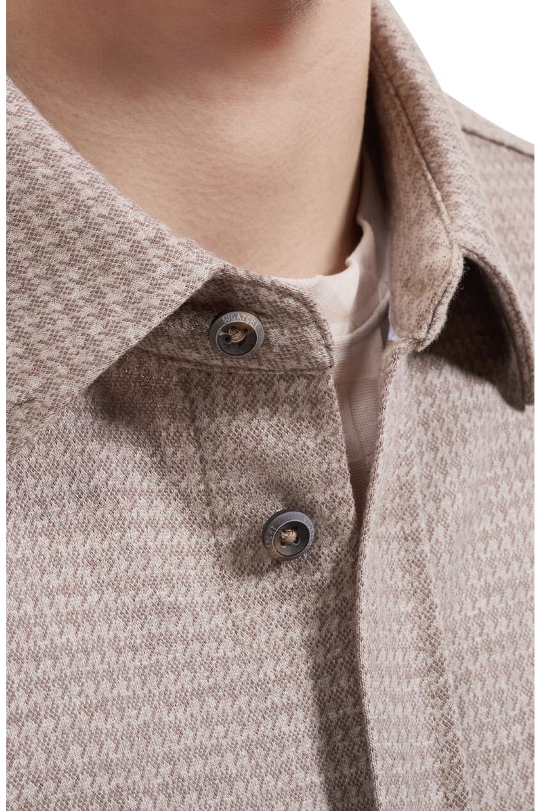 LS BUTTON DOWN KNIT SHIRT, Alternate, color, WALNUT