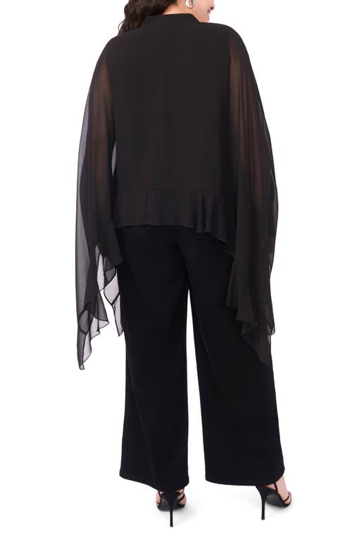 Vince Camuto V-neck Flare Sleeve Shirt In Black