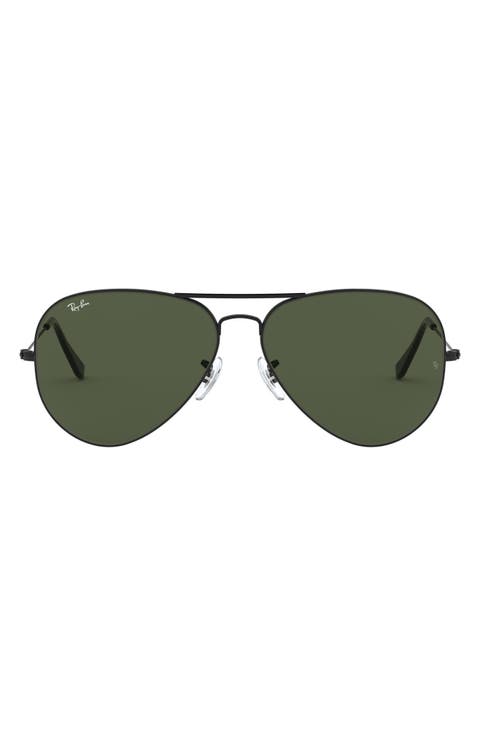 62mm Aviator Sunglasses