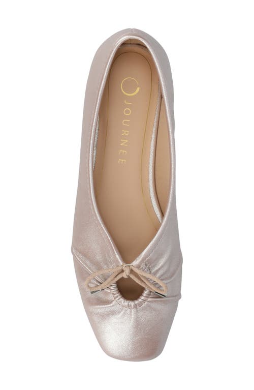 Journee Collection Callee Keyhole Square Toe Flat