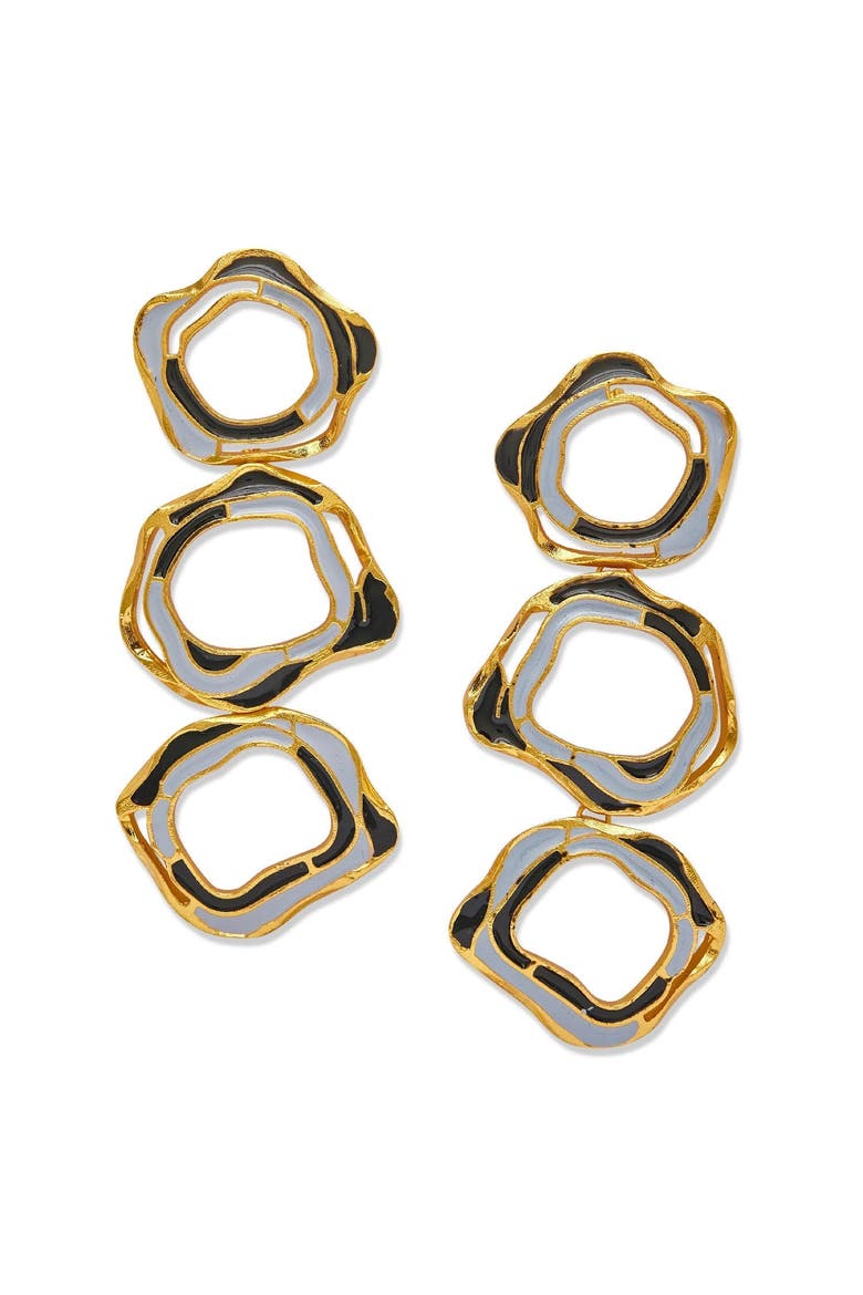 AQUA EARRINGS, Main, color, Gold Plated