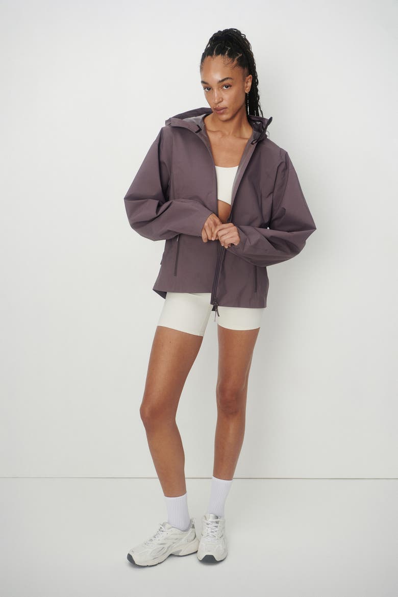 Oversized Rain Jacket With Stormmove, Main, color, Purple taupe