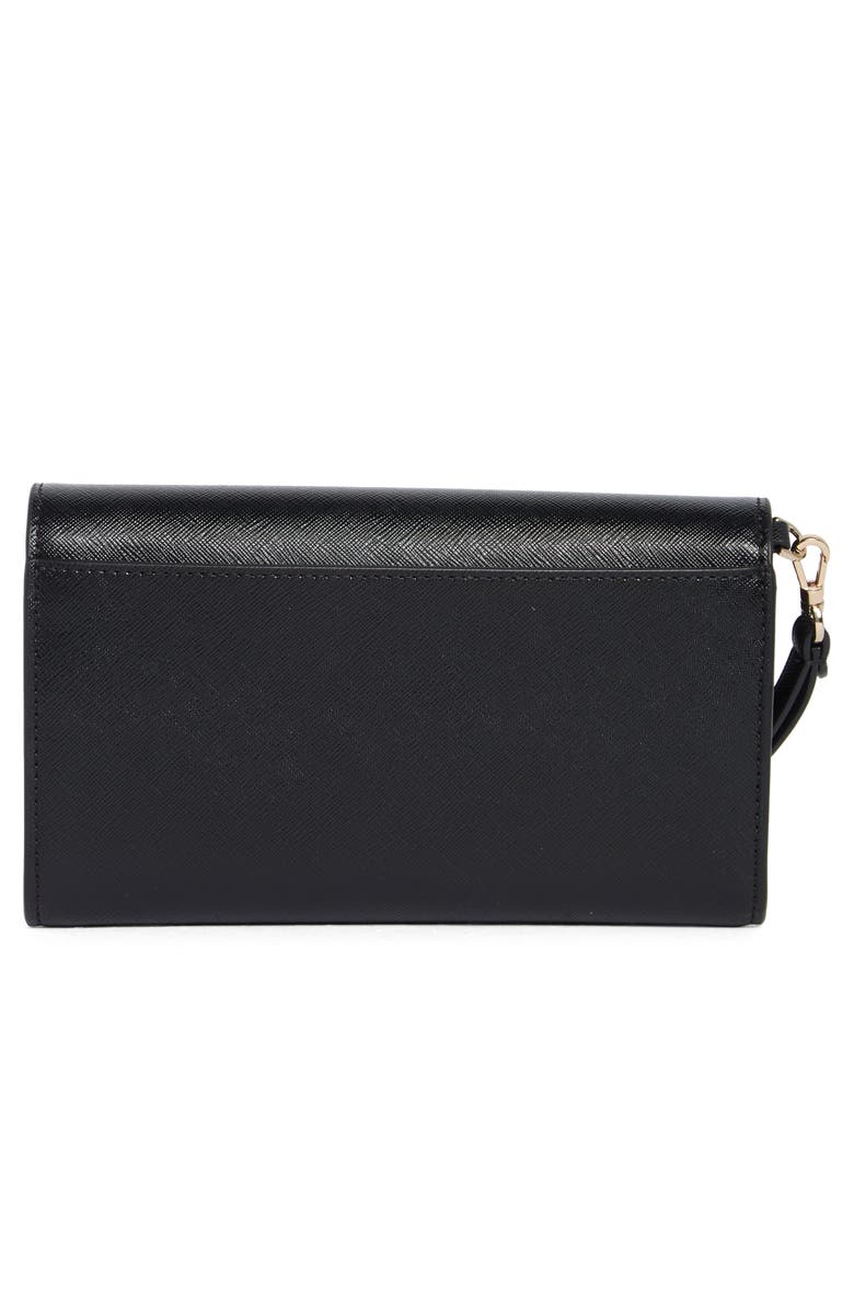 Kate Spade New York kanzie patent leather wristlet wallet, Alternate, color, Black