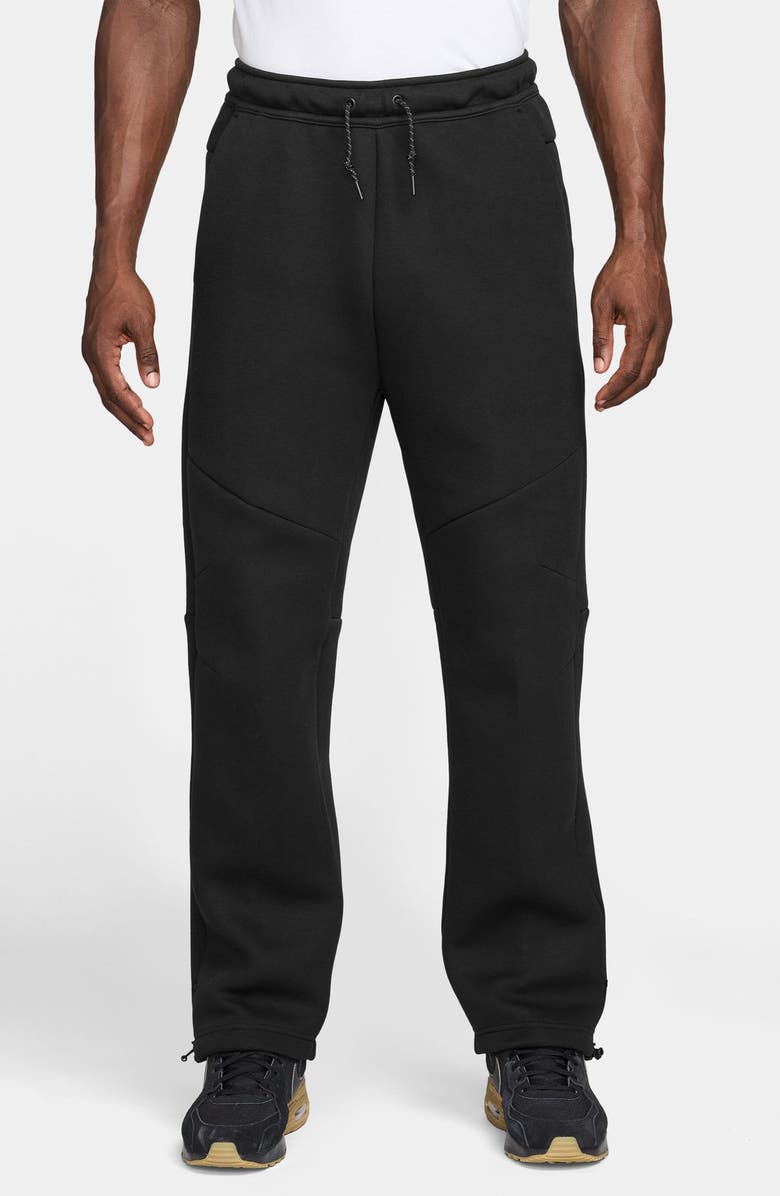 Nike Tech Fleece Open Hem Sweatpants, Main, color, Black