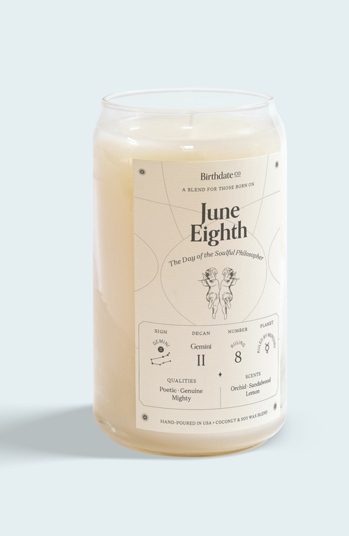 Birthdate Co. The June Birthday Candle In June 8th