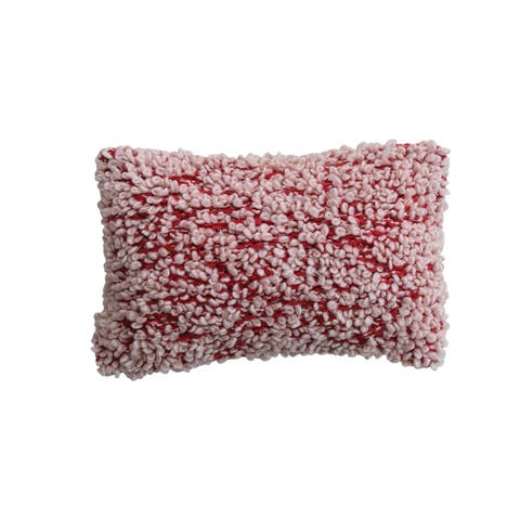 Hand-Knit Cotton Lumbar Pillow