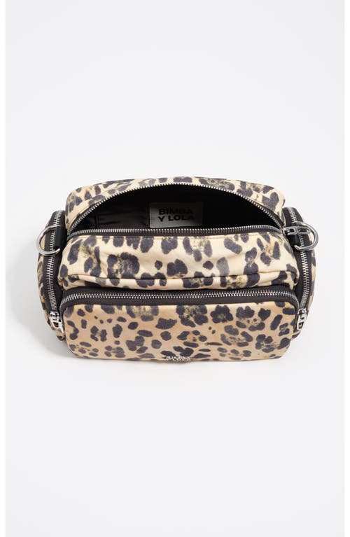 Bimba Y Lola Nylon Crossbody Bag In Animal Print