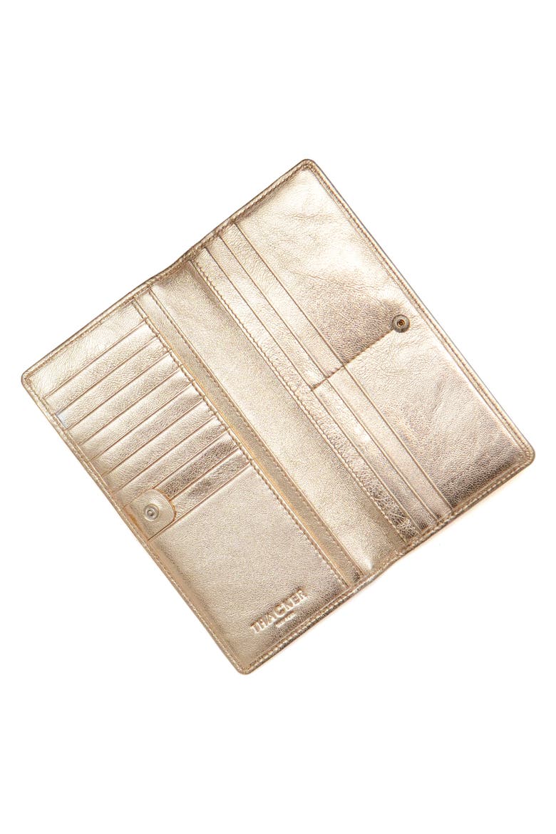 Anna Bifold Leather Wallet, Alternate, color, LIGHT GOLD